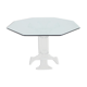 Table à manger lucite des années 1970 avec plateau en verre
