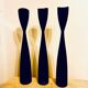 Set of 3 Danish candle holders from the 1950s-60s.