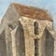 Old painting The country church