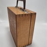 Wooden suitcase