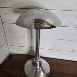 Chromed metal mushroom lamp from the 70s, 58 cm H