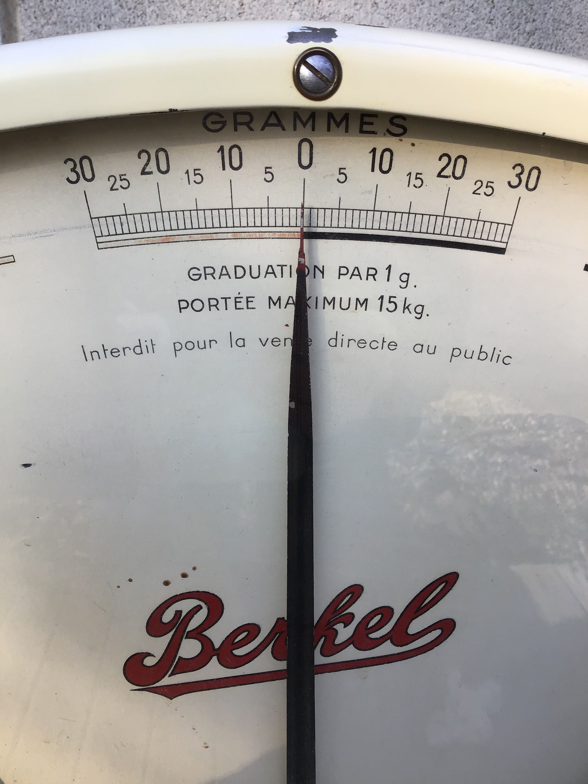 Old Berkel cream scale