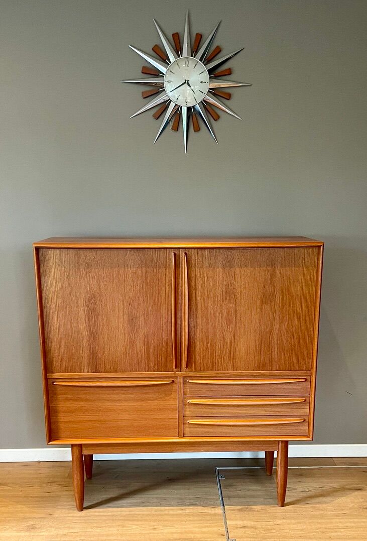 Scandinavian teak bar sideboard by Bernhard Pedersen for Samcom