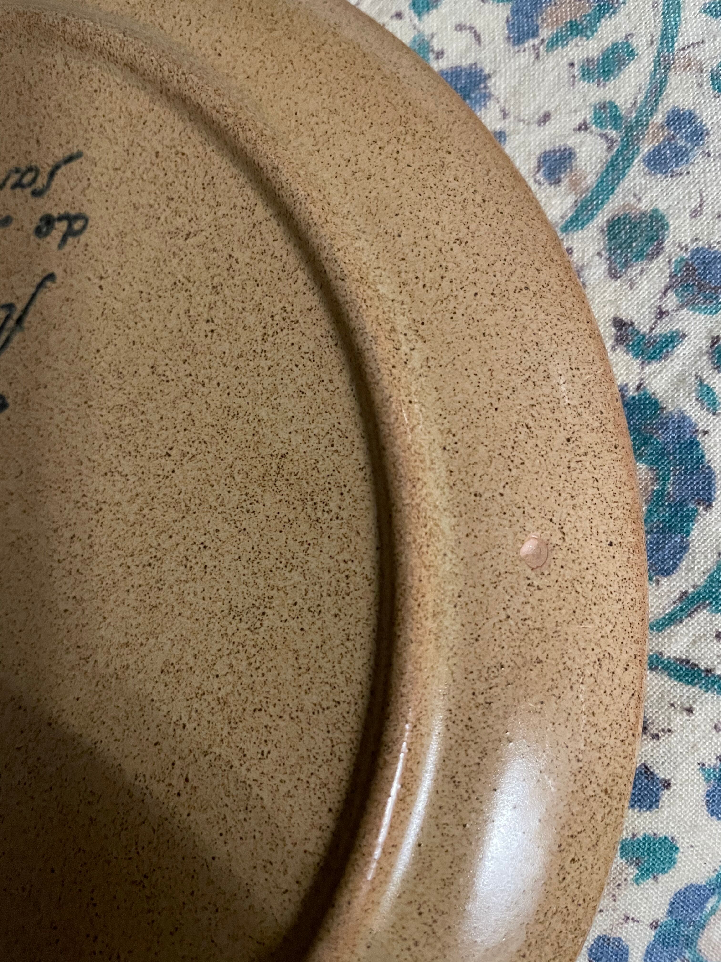 Sarreguemines stoneware dessert plates
