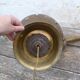 Pot in hammered copper and natural stones mounted in lamp india asia