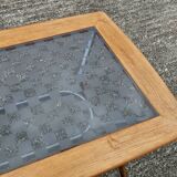 Italian Glass-Wood and Metal Dining Table - Italian Design Dinner Table - 8