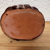 Glazed terracotta vase