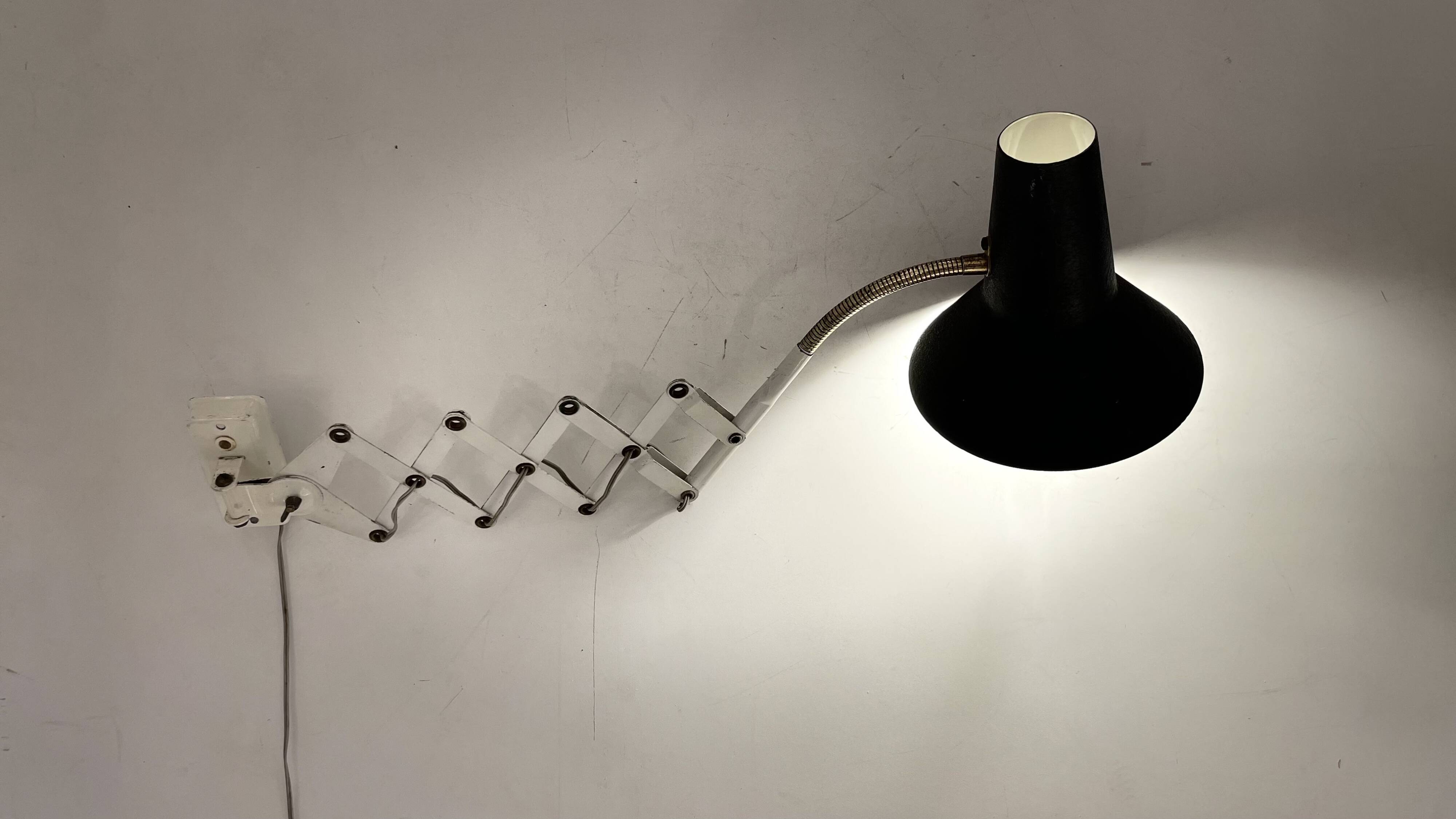 Scissor Wall Lamp att. to Hala Zeist, 1960s