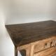 Console ancienne en bois d'orme