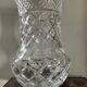 Large vase in chiseled Bohemian crystal 35cm