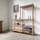 Large rattan shelf 1960