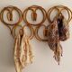 Vintage rattan coat rack by Franco Albini