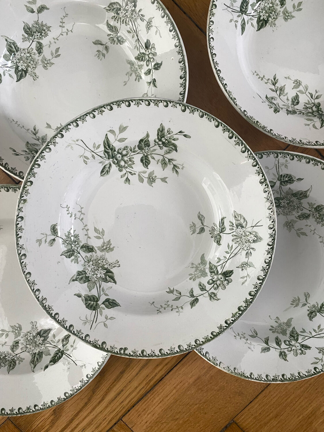 Set of 5 deep plates Saint Amand Caifa