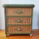 Wicker chest of drawers, 1970s-80s