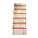 Lot de 6 torchons toile metis