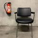 Fauteuil Vintage Design Rétro Skaï Noir