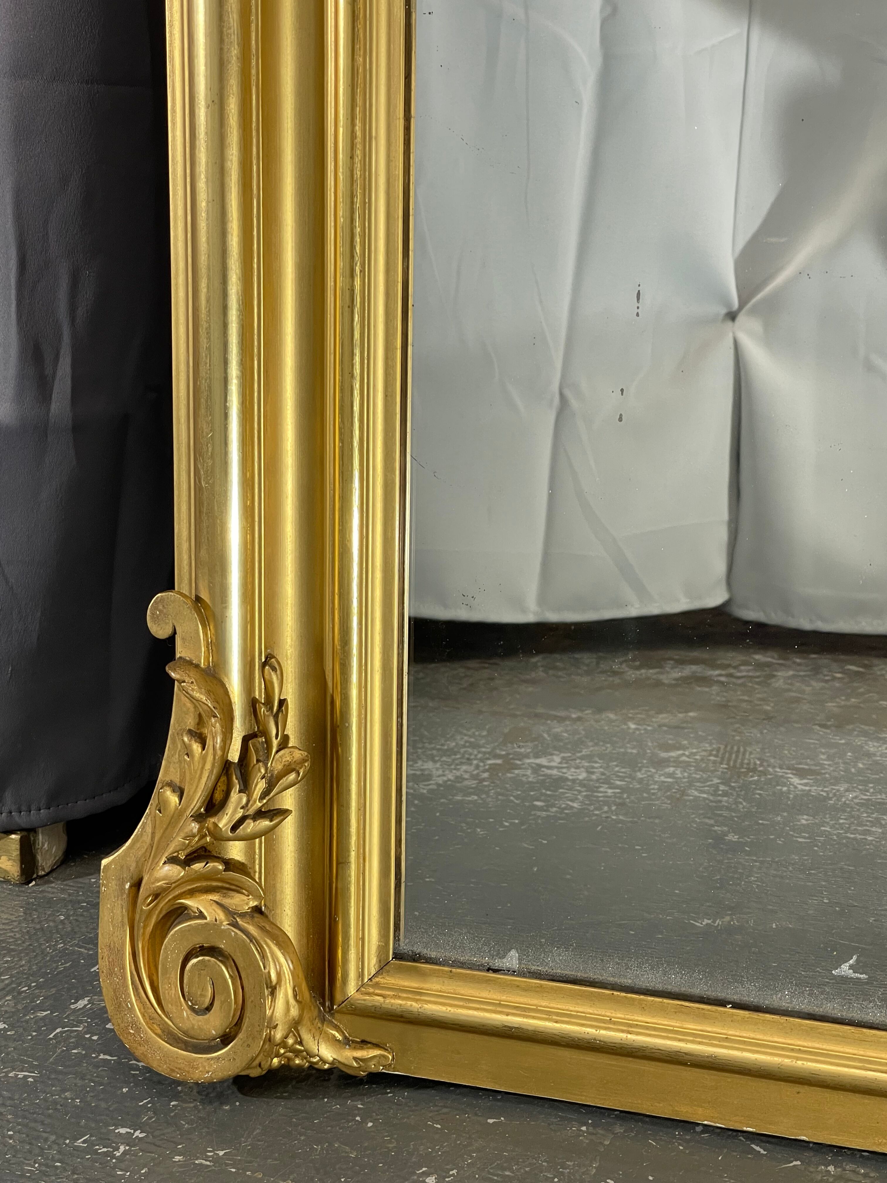 Mirror 204 x 98 cm nineteenth century Napoleon III