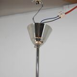 Art Deco Nickel-plated Chandelier, 1930s