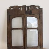 Old wooden double display window