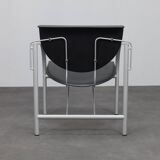 Pair of Kokatu leather lounge chairs by M.A. Cigan for Akaba, Spain, 1980s