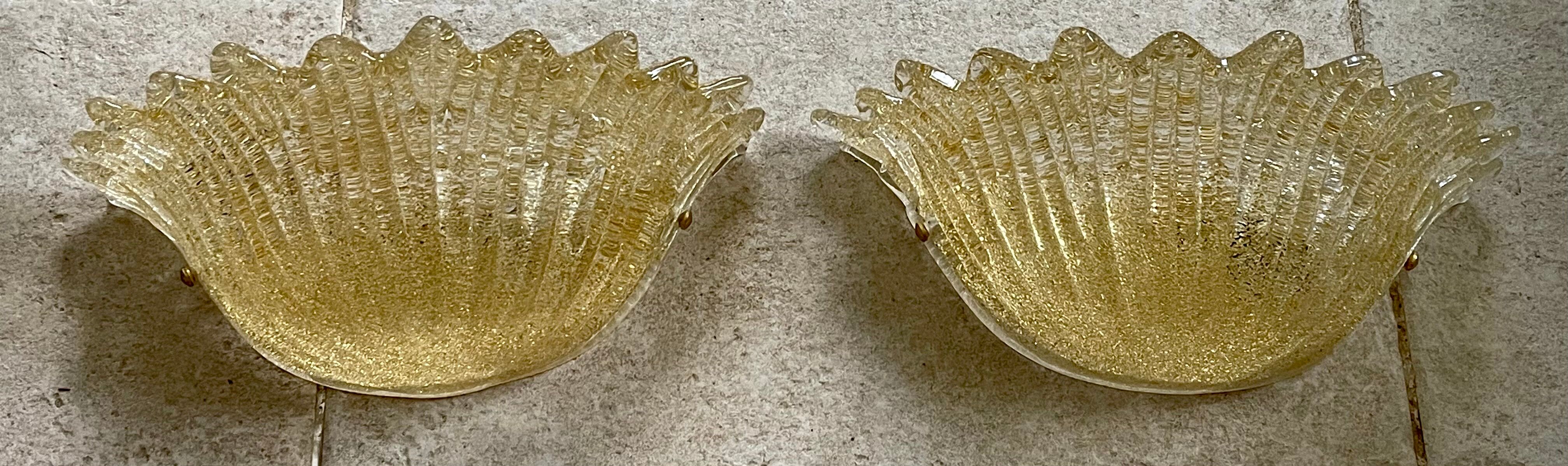Murano glass wall lamps