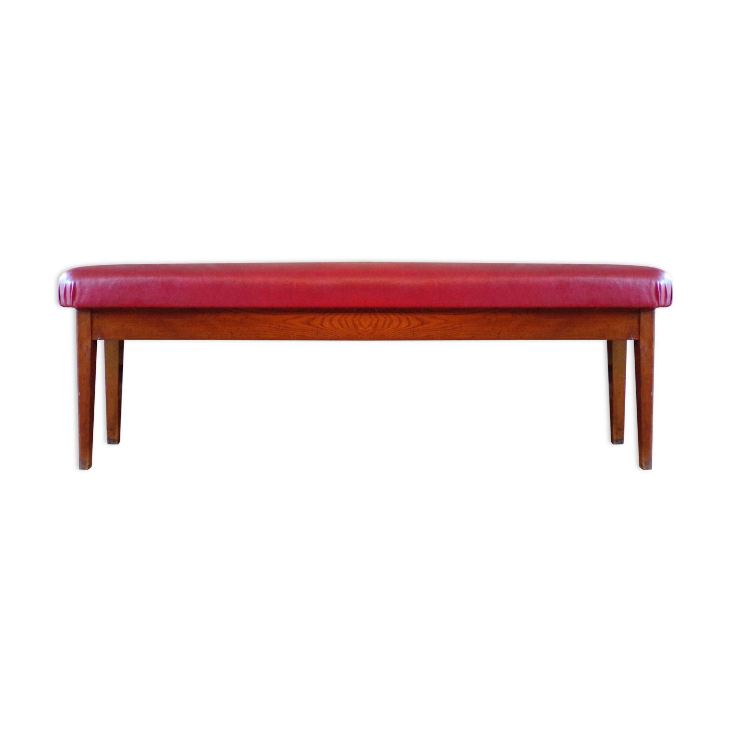 Vintage bistro bench in skai