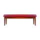Vintage bistro bench in skai