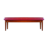 Vintage bistro bench in skai