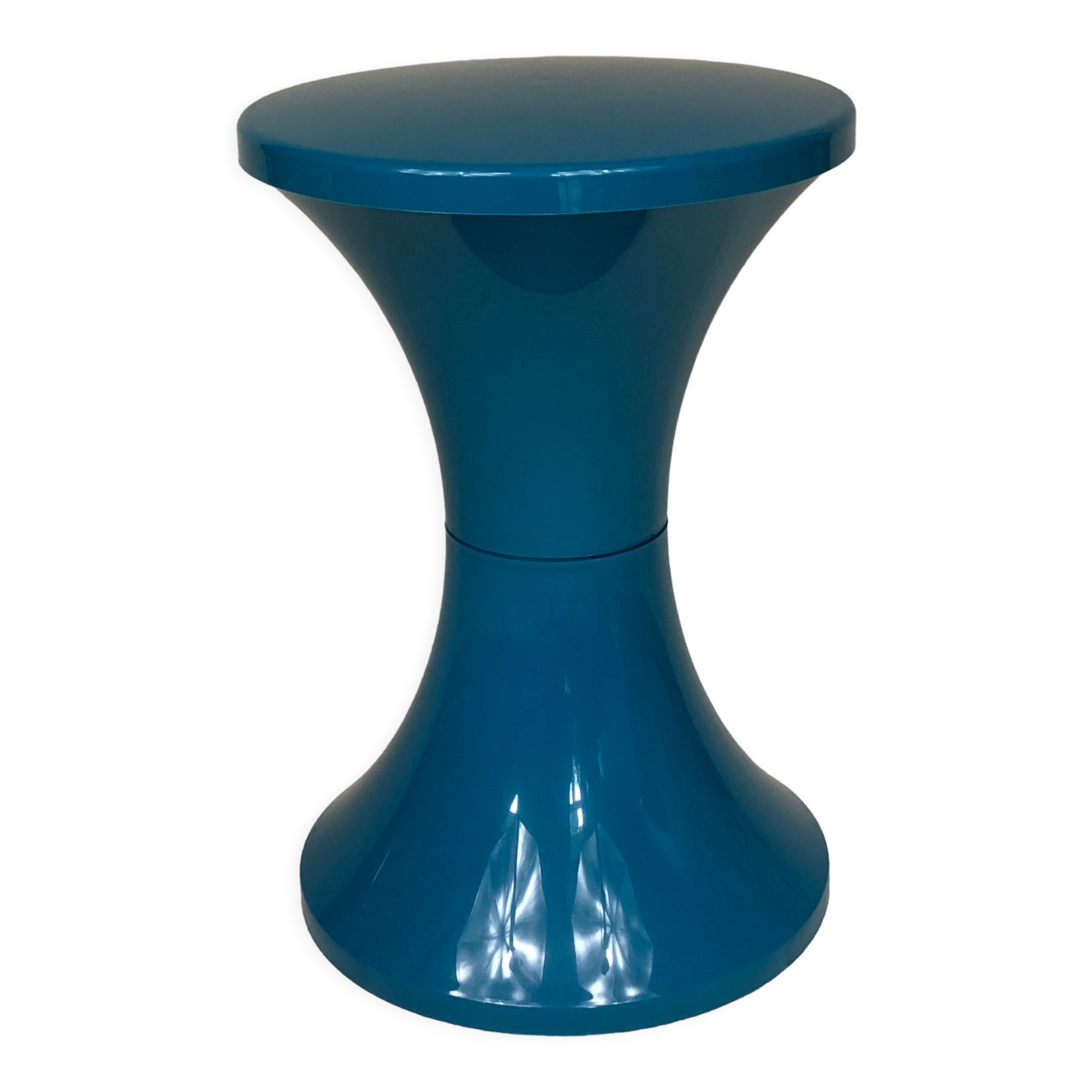 Tam-Tam stool signed blue green