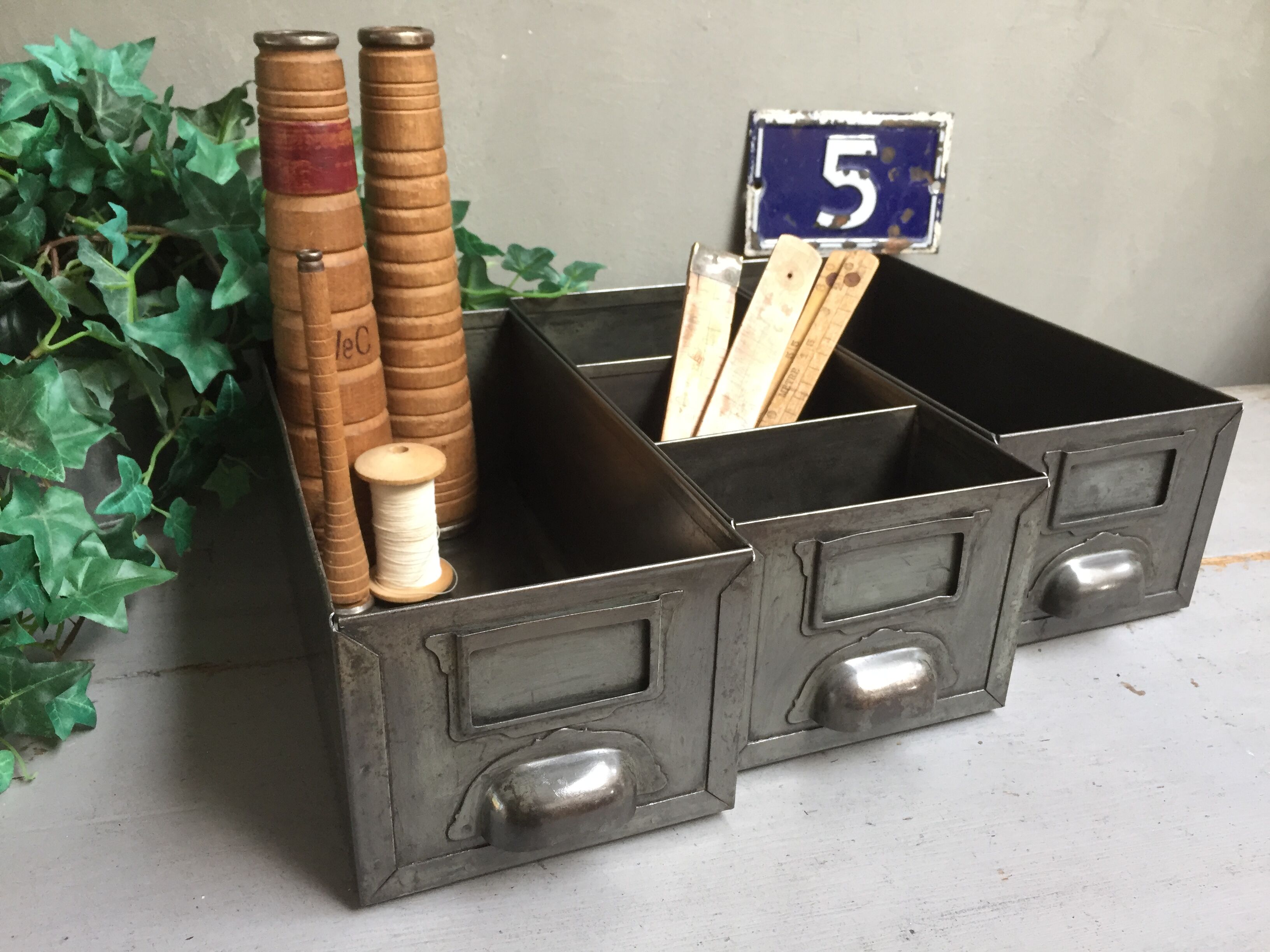 Lot of 3 industrial lockers