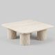 Travertine coffee table