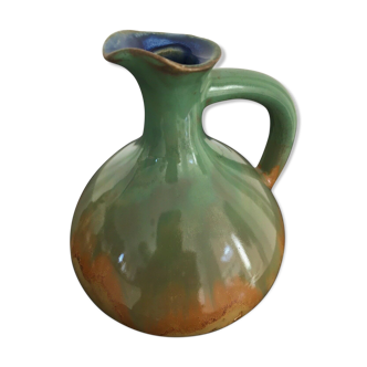 Green ceramic decanter