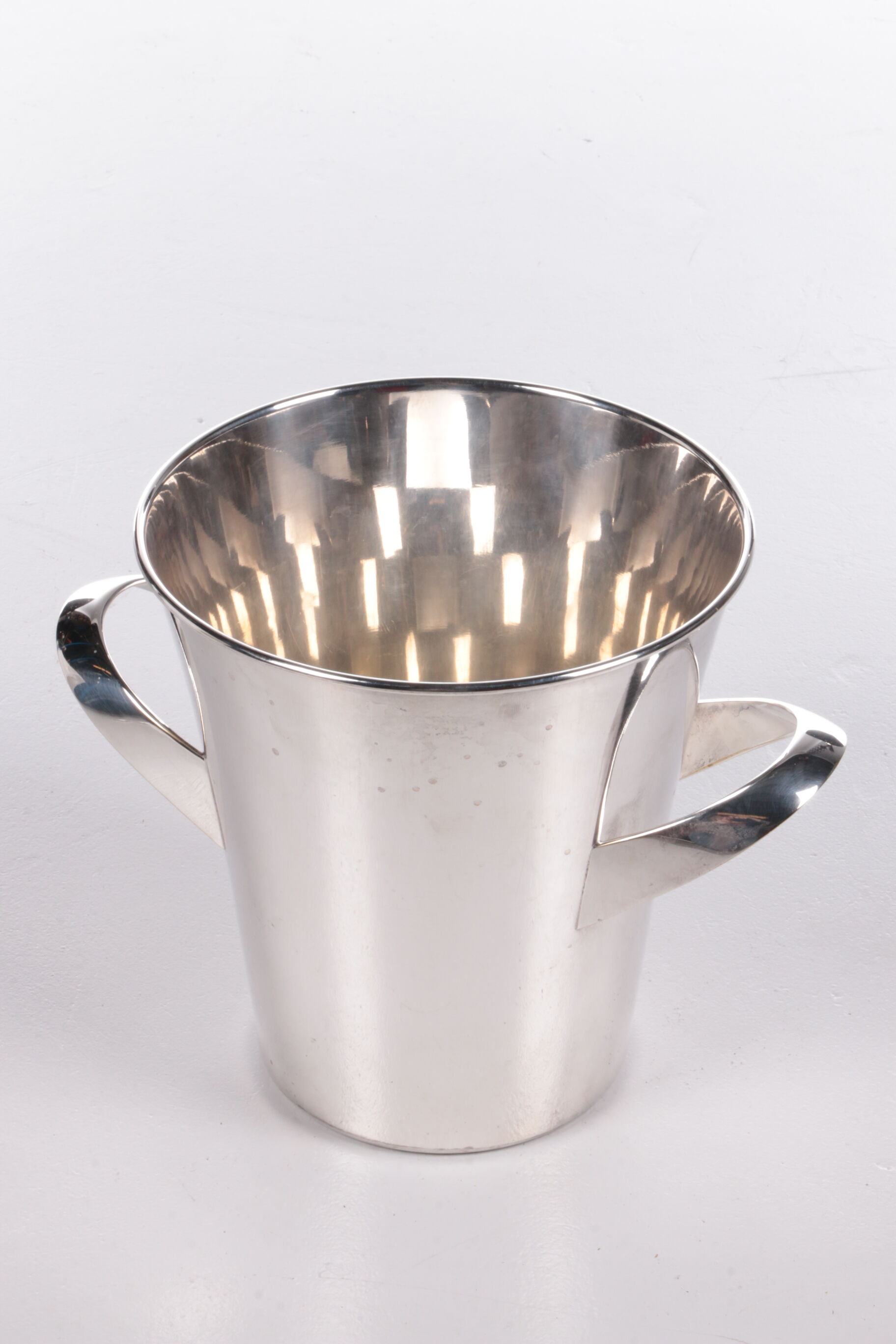 Silver plated designer champagne cooler WMF Kurt Mayer Design, 1950s
