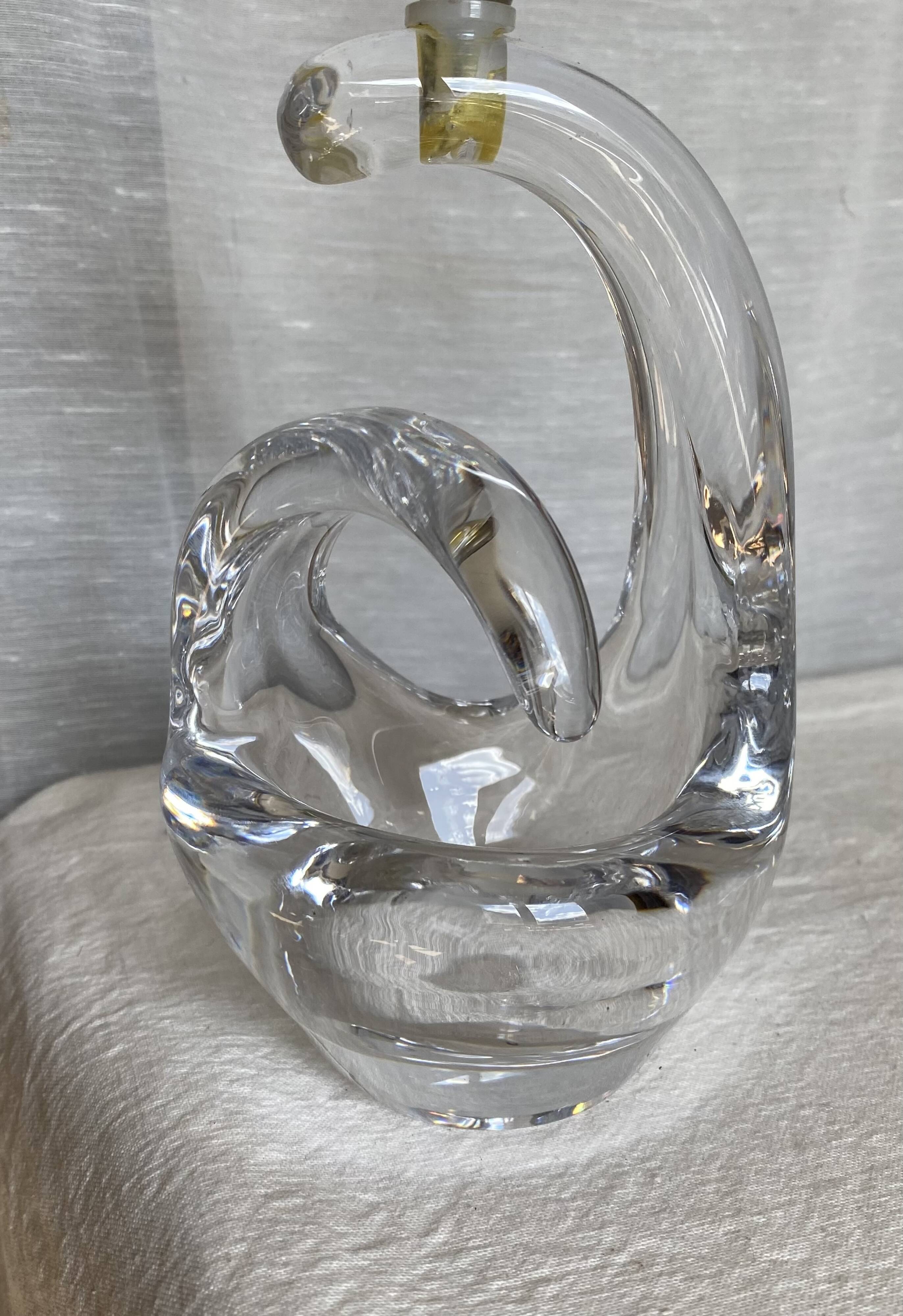 Vintage schneider crystal lamp 1960