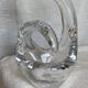 Lampe cristal schneider vintage 1960