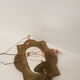 Candlestick mirror made of solid brass