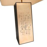 1970 s serious brass table lamp