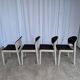 Set of 4 Vintage Aeon Mondial Stackable Chair / Dutch Postmodern Dining Cha