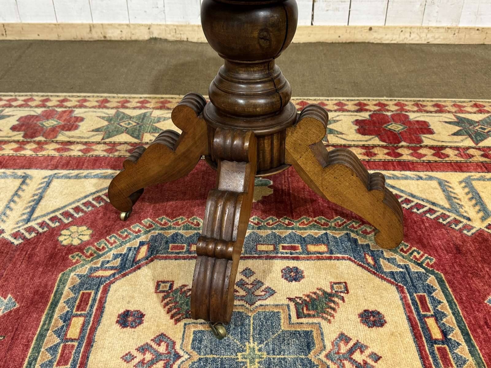 Louis Philippe side table in walnut, late 19th century.