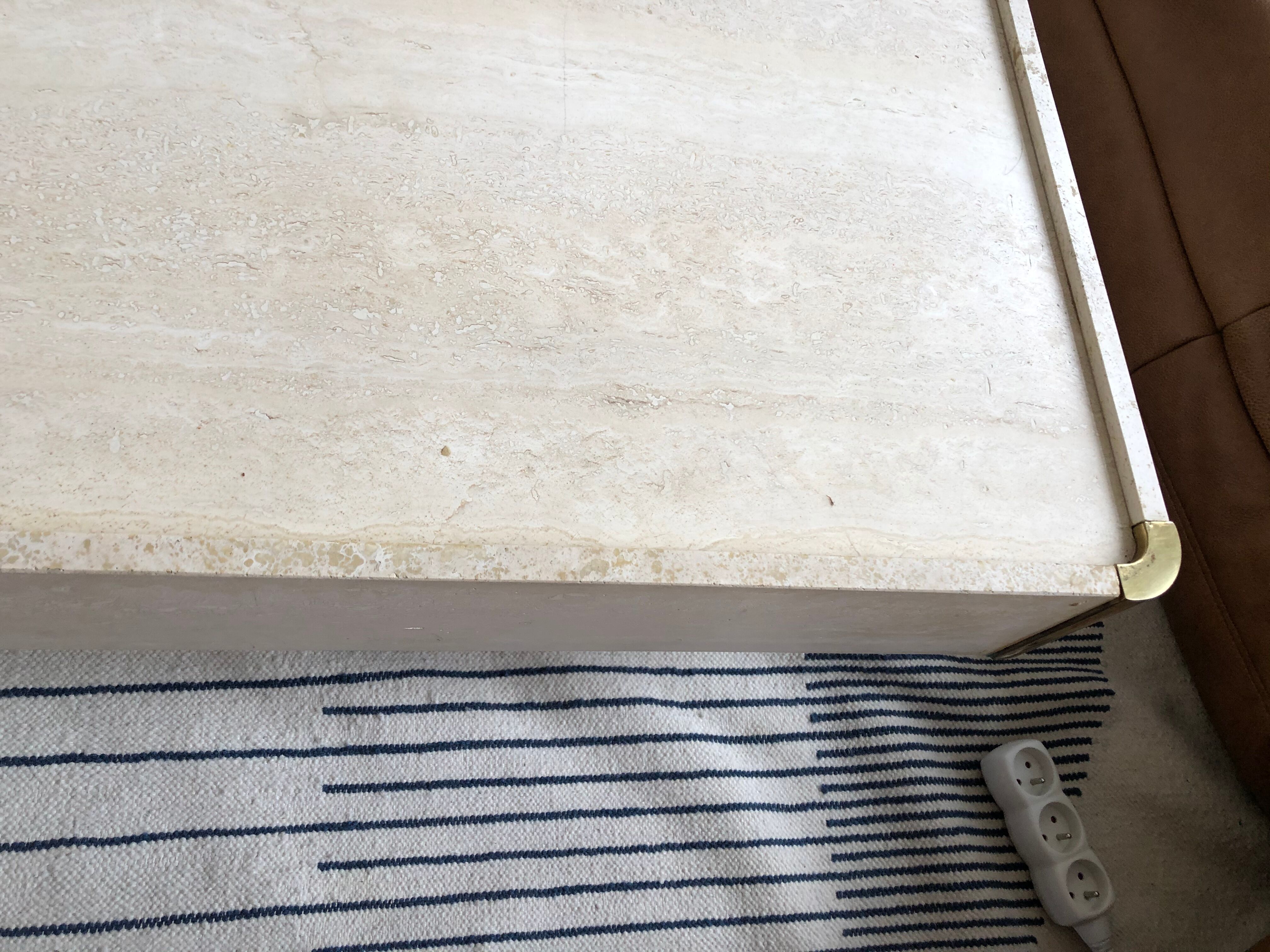 Travertine coffee table Mario Sabot