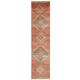Vintage Turkish Hand-Knotted Wool Cotton Red Runner Rug 85x386
