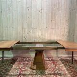 Art Deco period solid oak dining table