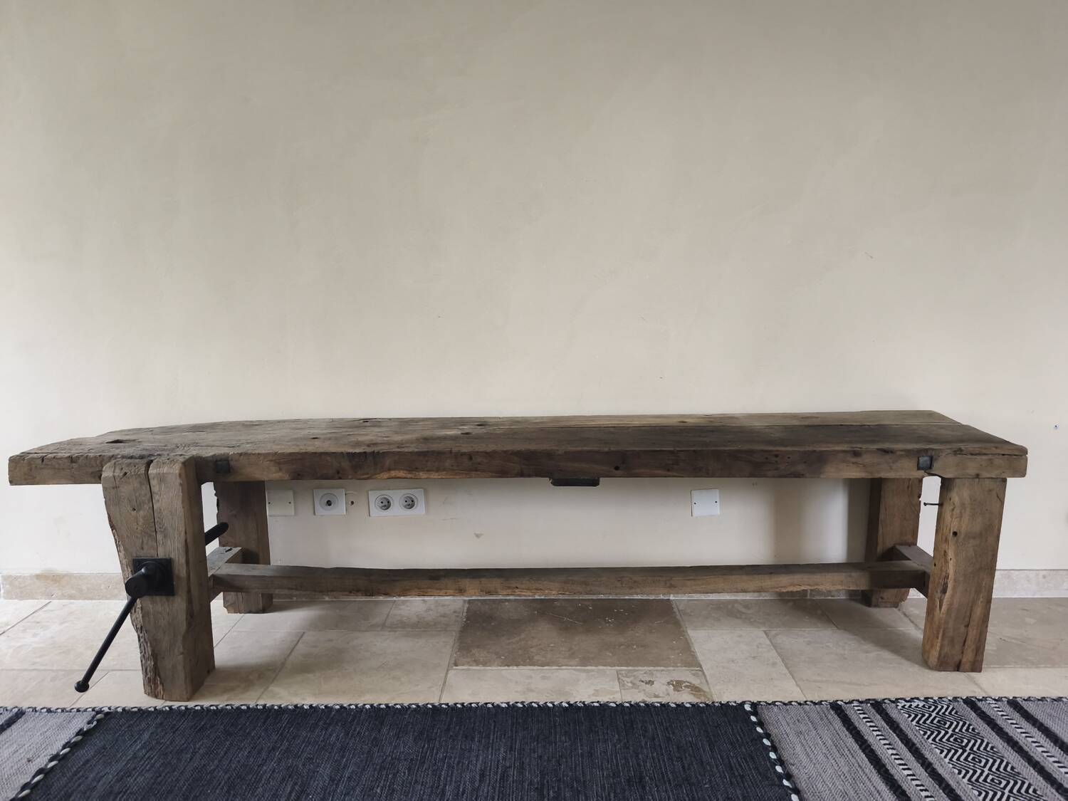 Établi meuble tv en chêne