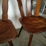 Set of 6 all-wood bistro chairs