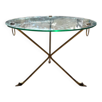 Maison style brass coffee table Jansen France