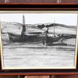 Charcoal on paper by Granados Llimona, 1977.