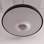 Brown metal pendant lamp with perspex diffuser for ab fagerhult, sweden