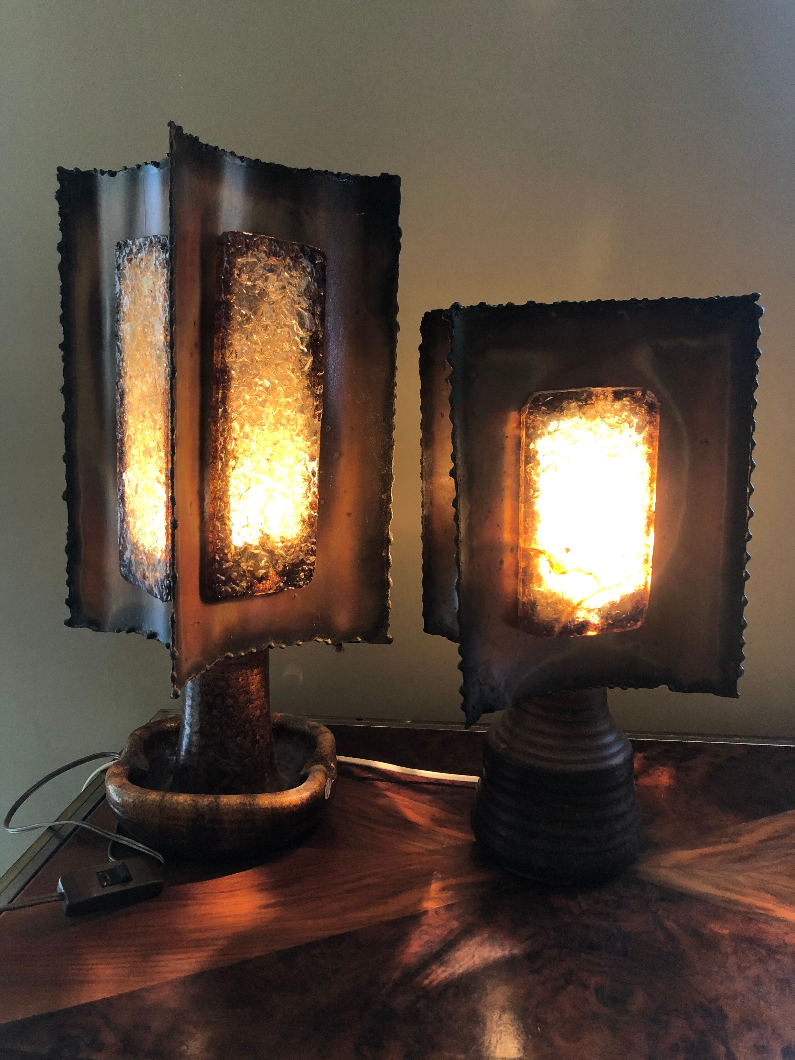 Accolay ceramic and resin lamp