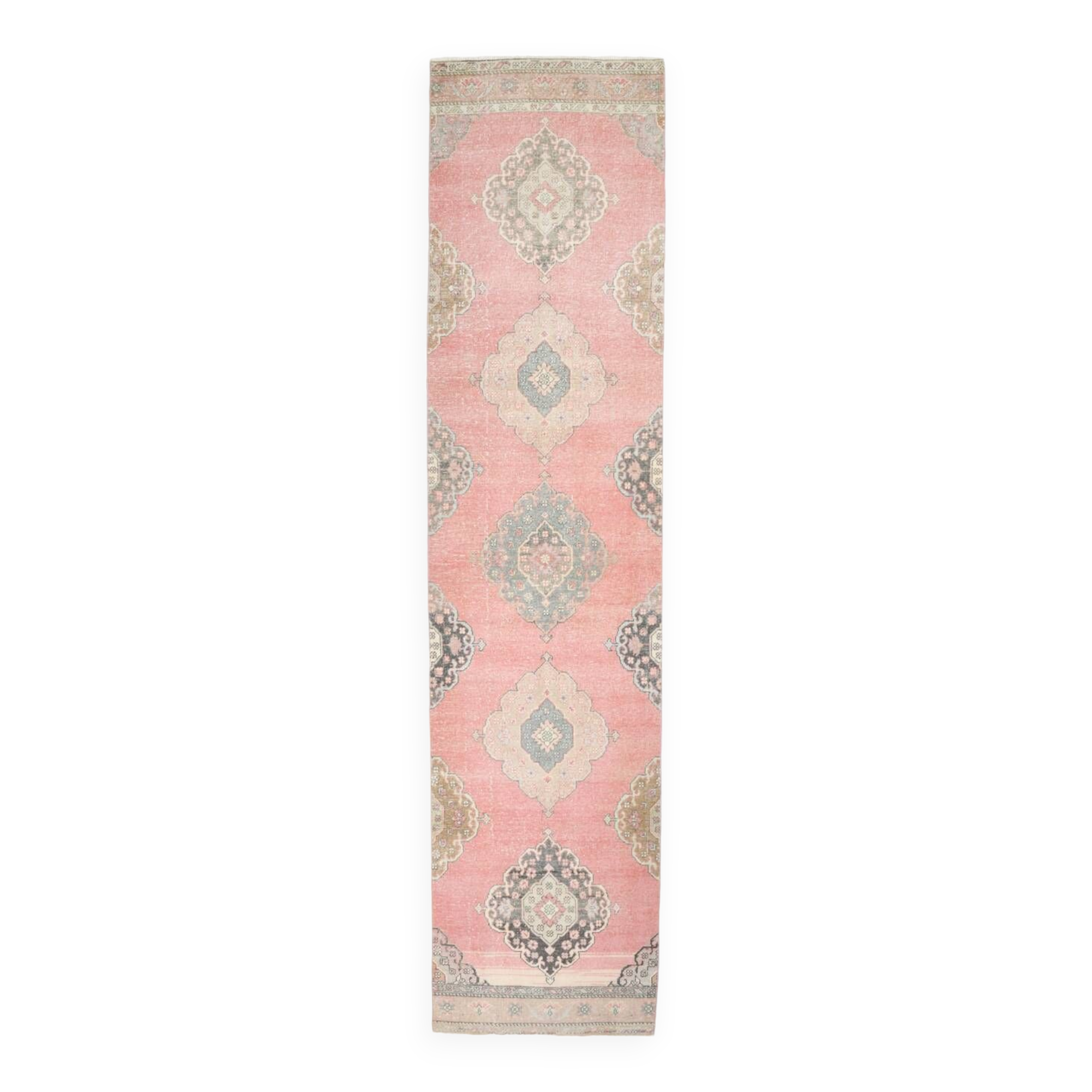 Shades Of Pink Vintage Runner Rug
