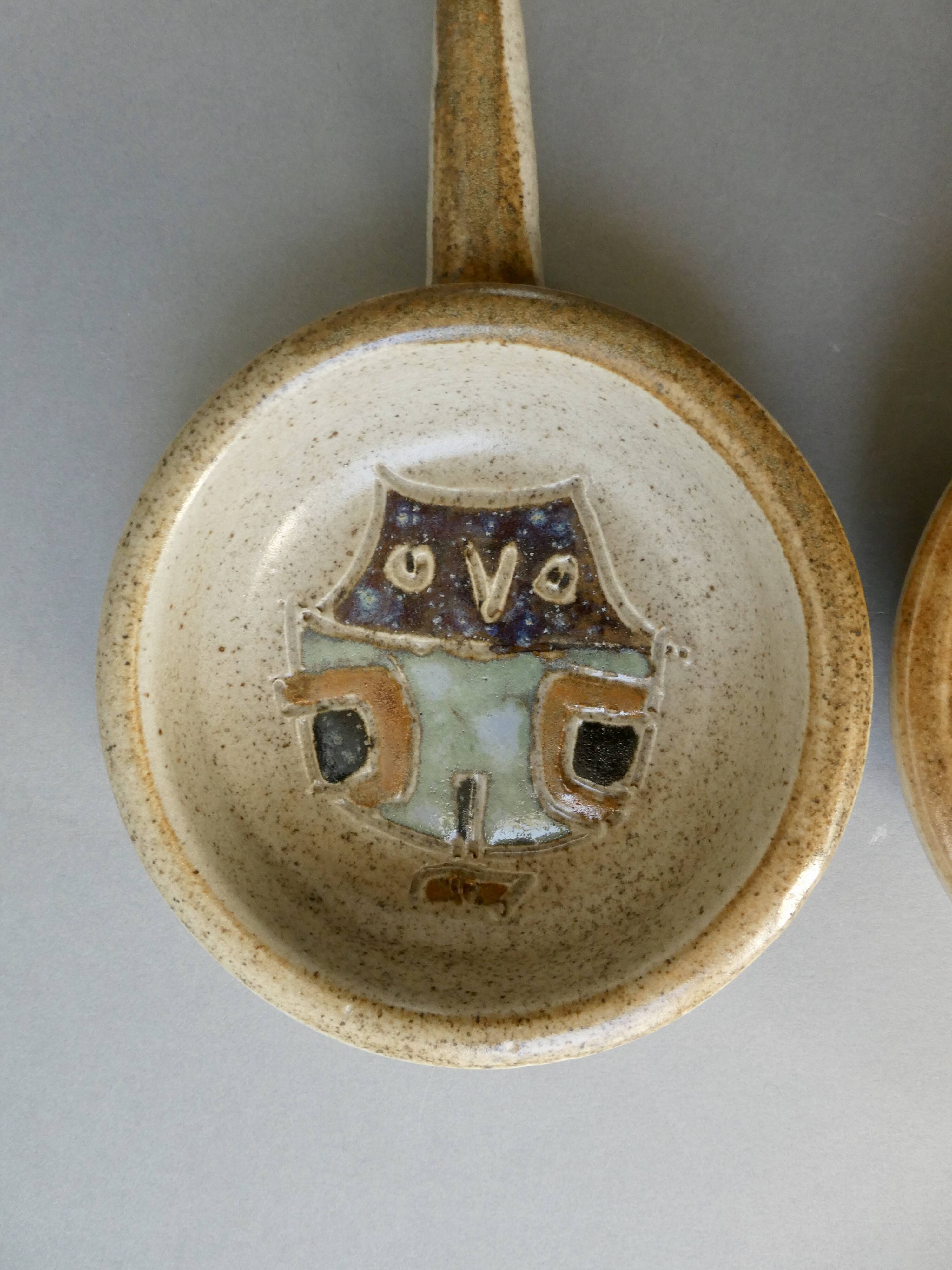 Pair of ceramic cups the Argonauts, 60s